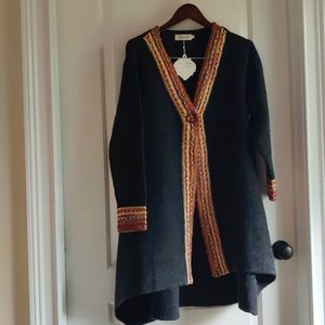 Simply Couture NWT sweater coat L